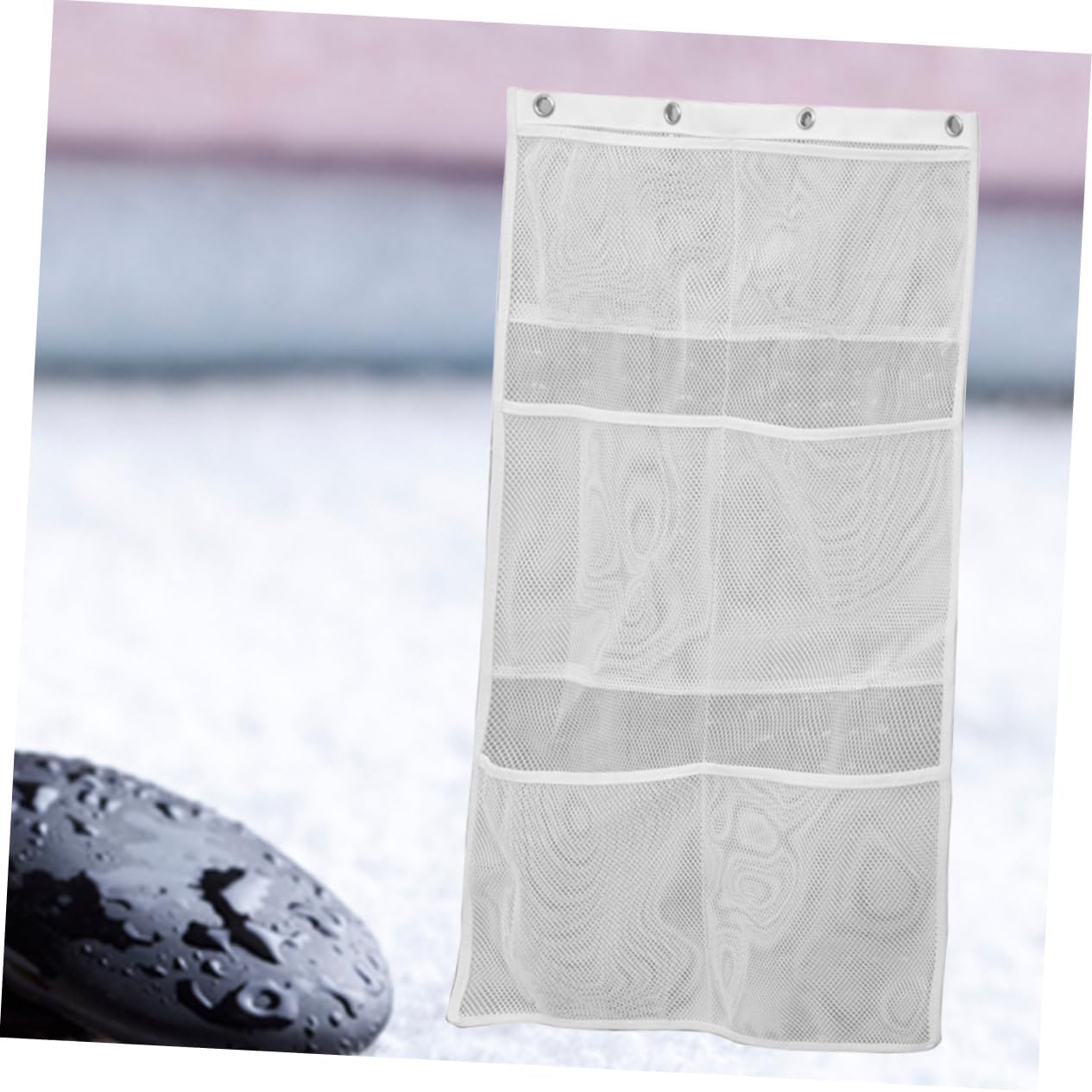 OFFSCH Hanging Mesh Shower Organizer Bag for Shampoo Conditioner and Toys