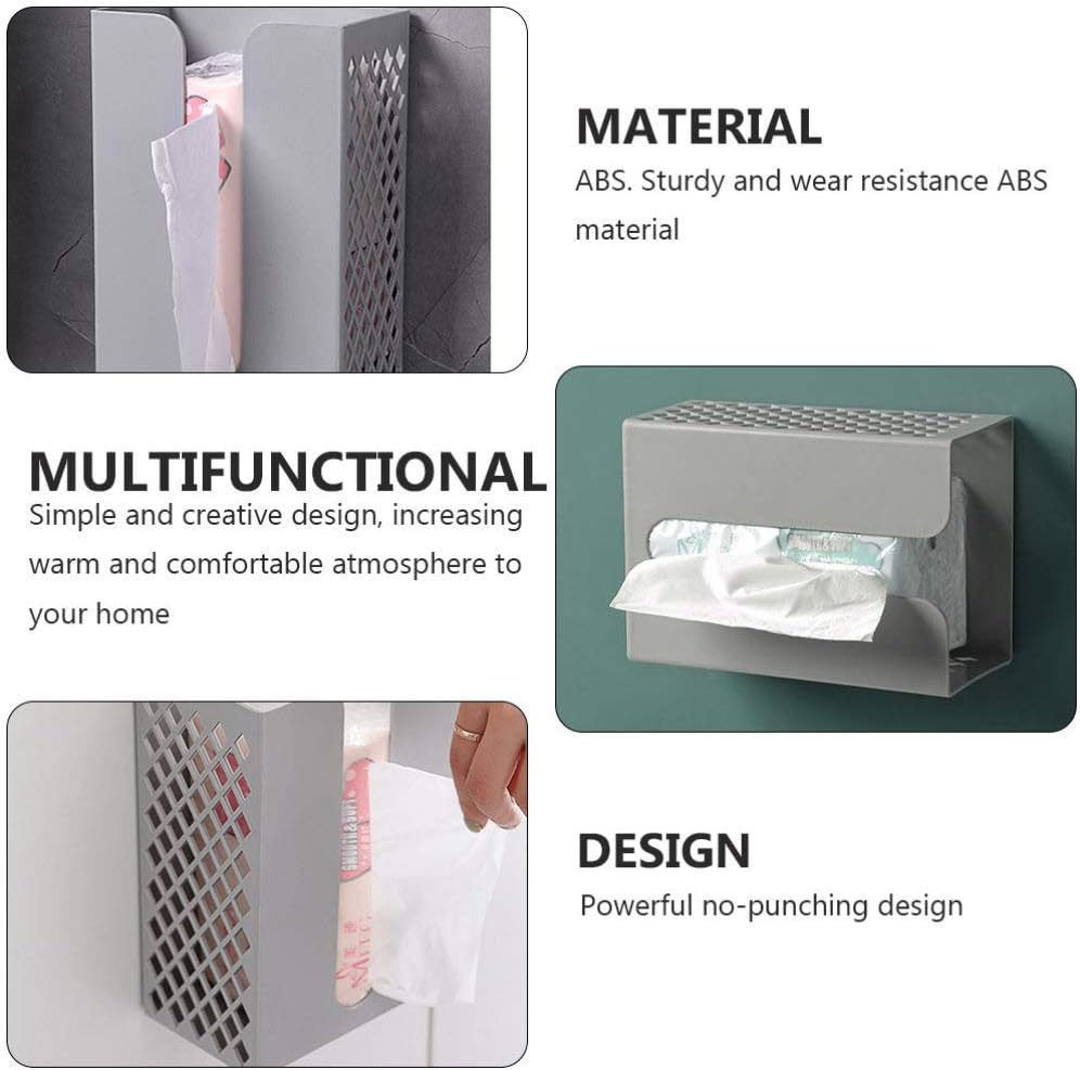 Alipis 1PC Bamboo Toilet Paper Holder Storage Box