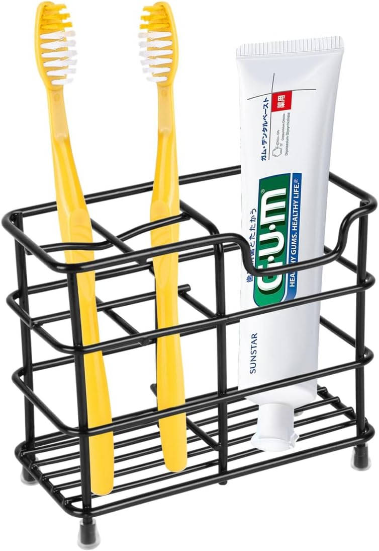 Wbbog Stainless Steel Toothbrush and Toothpaste Holder