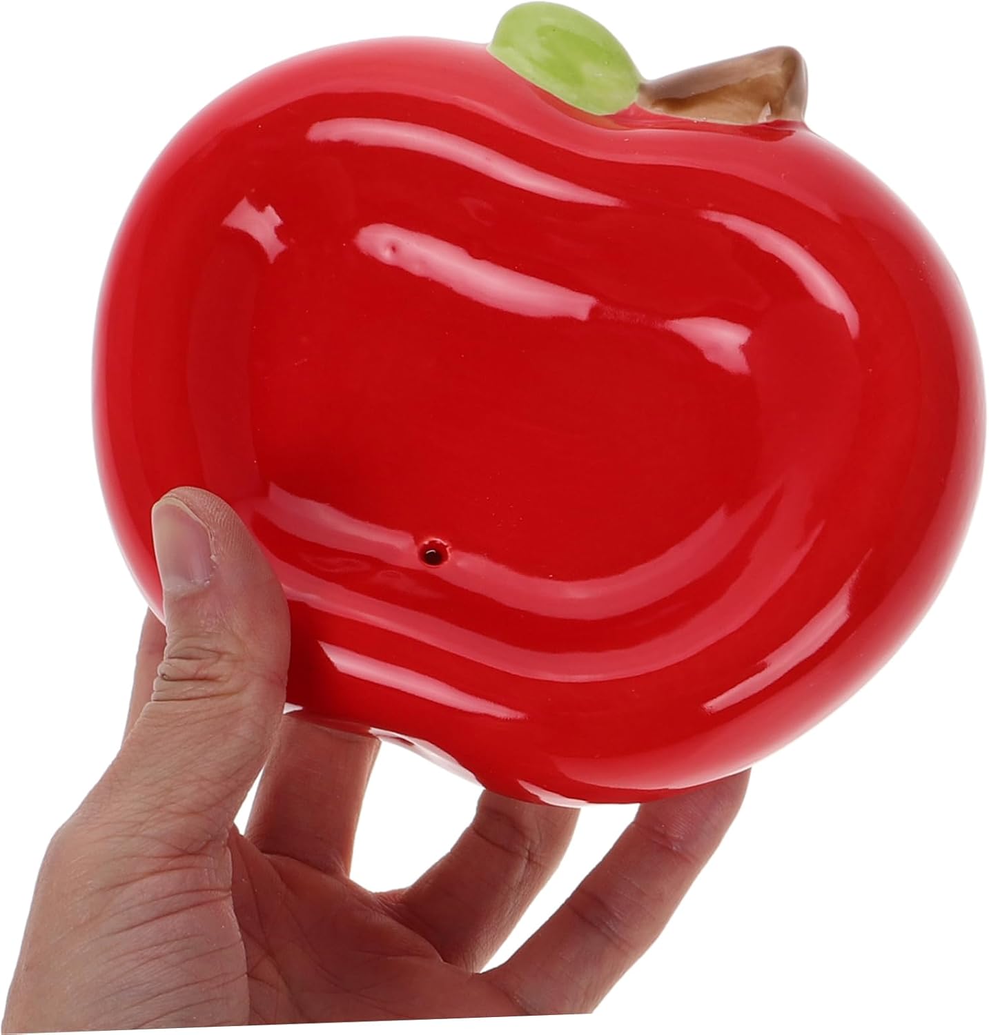 STOBAZA Apple Ceramic Soap Holder with Drainage