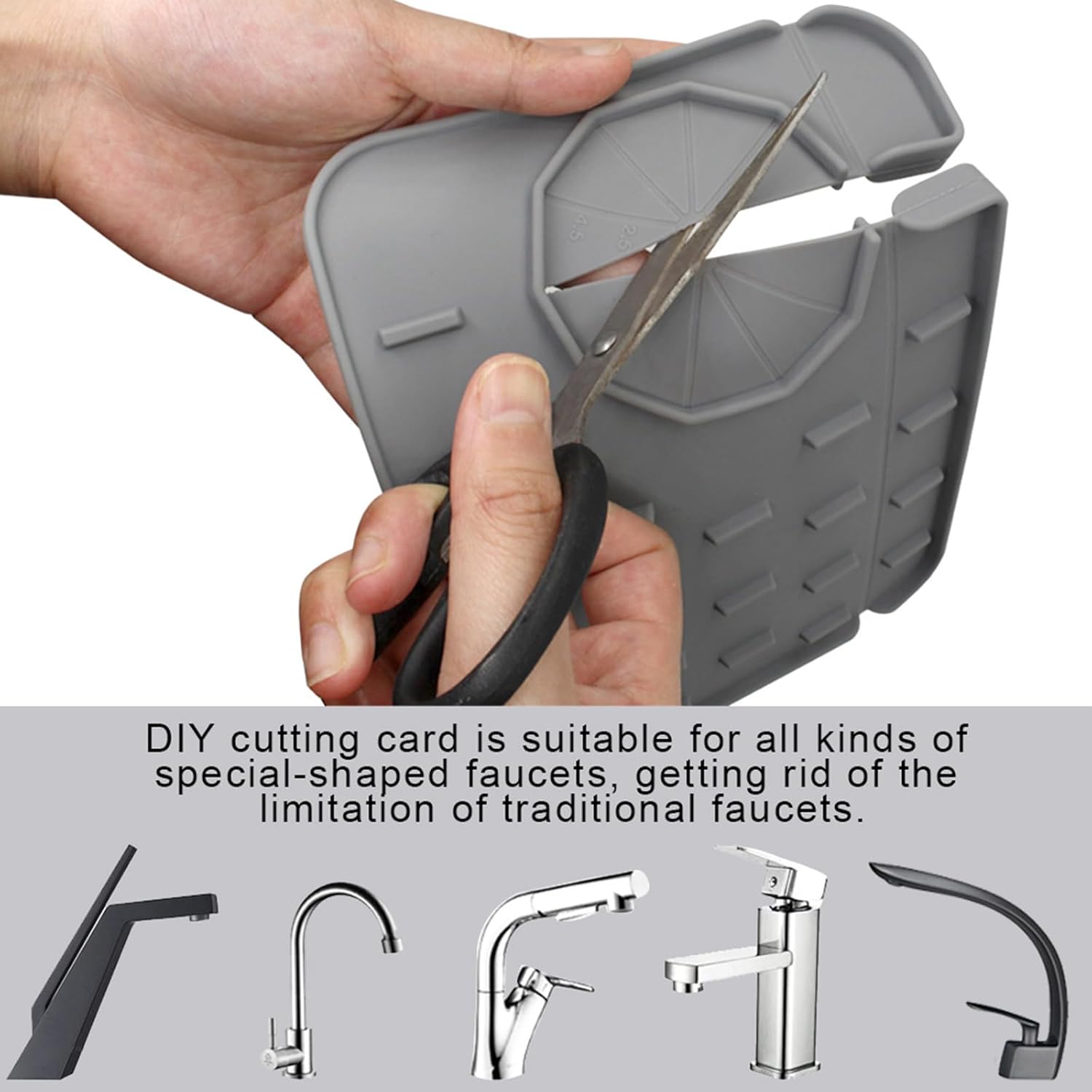 Silicone Sink Splash Guard with Soap Dish and Drip Holder