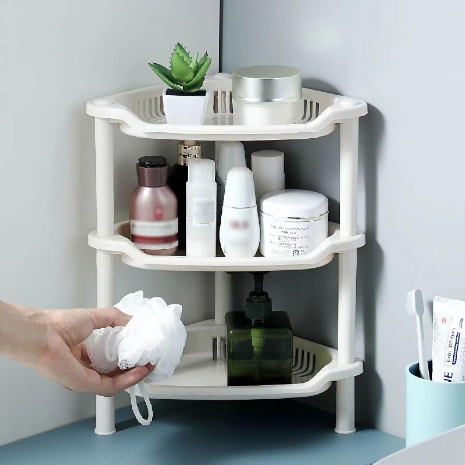 3 Tier Shower Caddy Organizer Shelf for Bathroom Kitchen