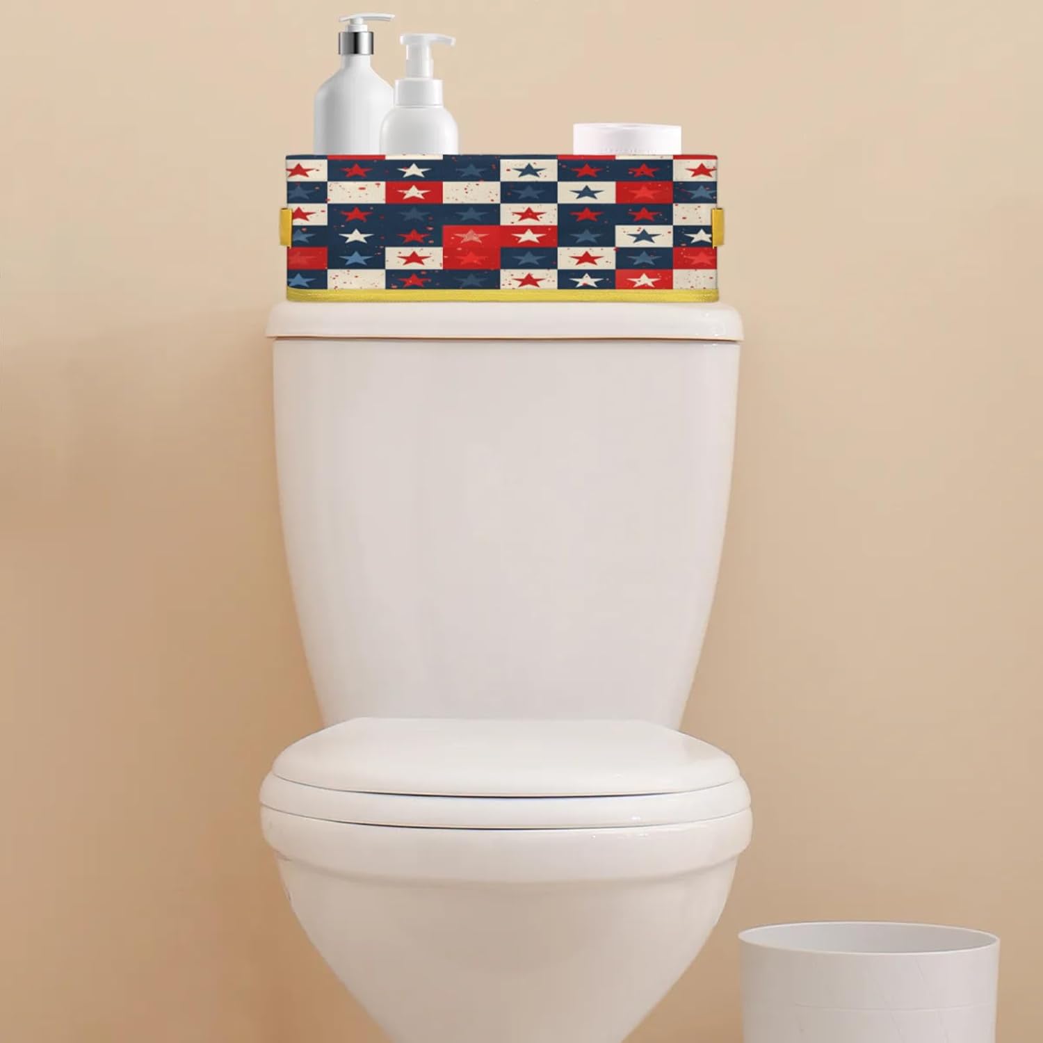 4th of July Toilet Paper Basket with Handles