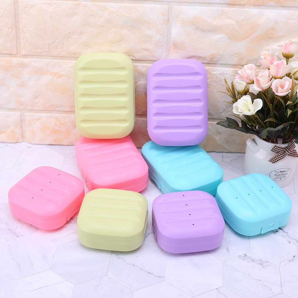 Ralondbey Mini Soap Box Travel Holder with Lock