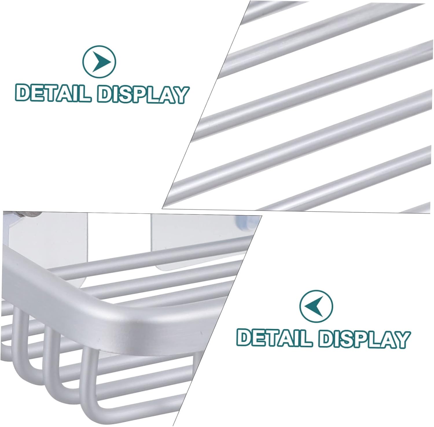 Luxshiny Aluminum Soap Dish Holder with Drain