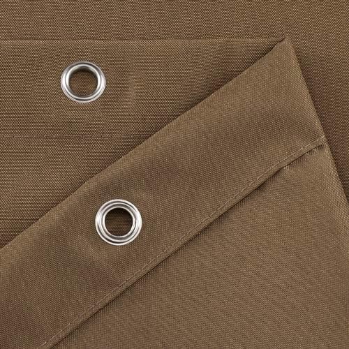 GoodGram Hotel Water Resistant Shower Curtain Liner - Brown 1
