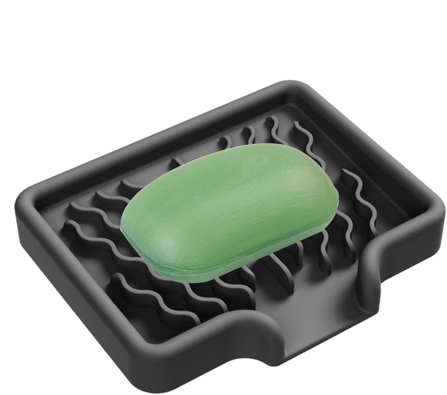 Huvqianu Soap Dish with Drainage and Non-Slip Design