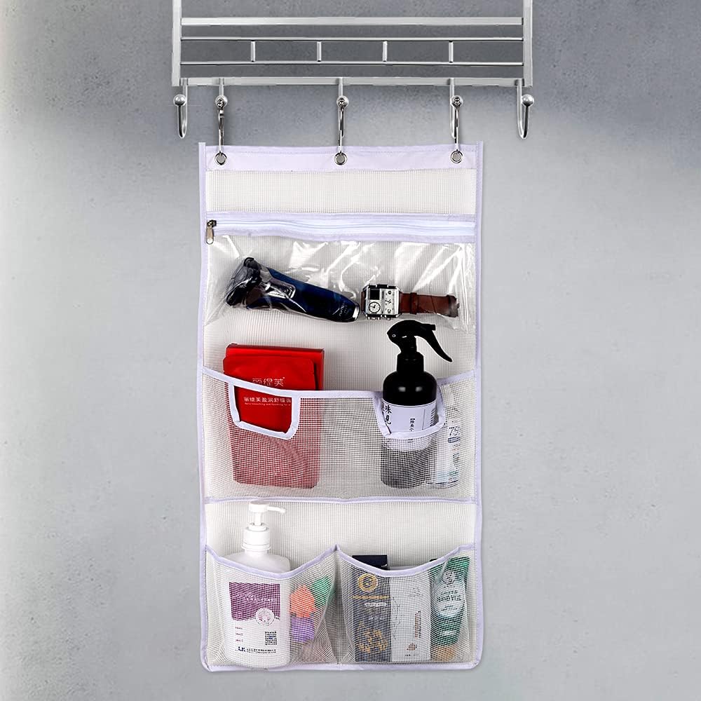 Dearjana Mesh Shower Caddy with Touch-Sensitive Pocket