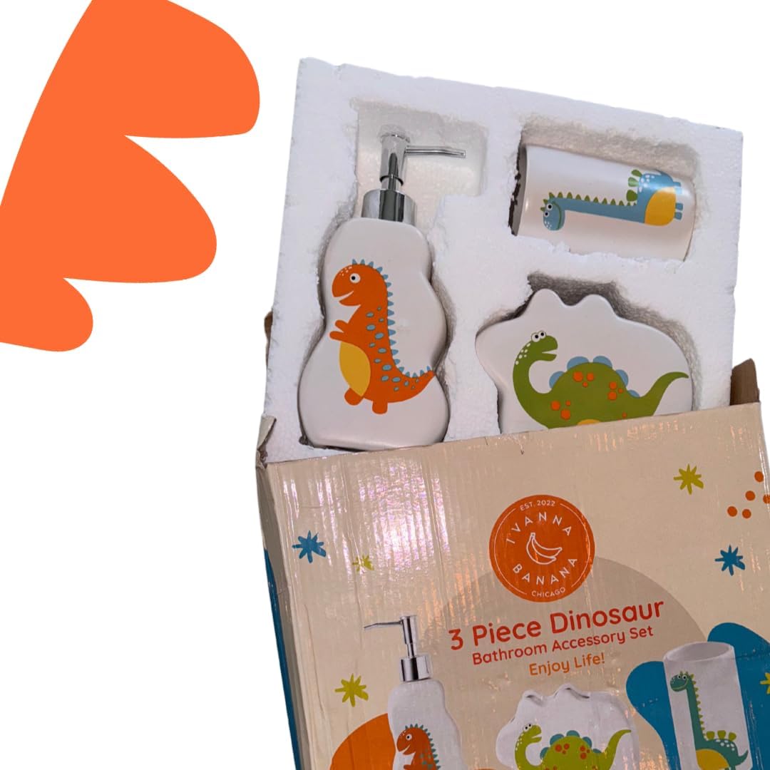 Ivanna Banana Kids Dinosaur Bathroom Set 1