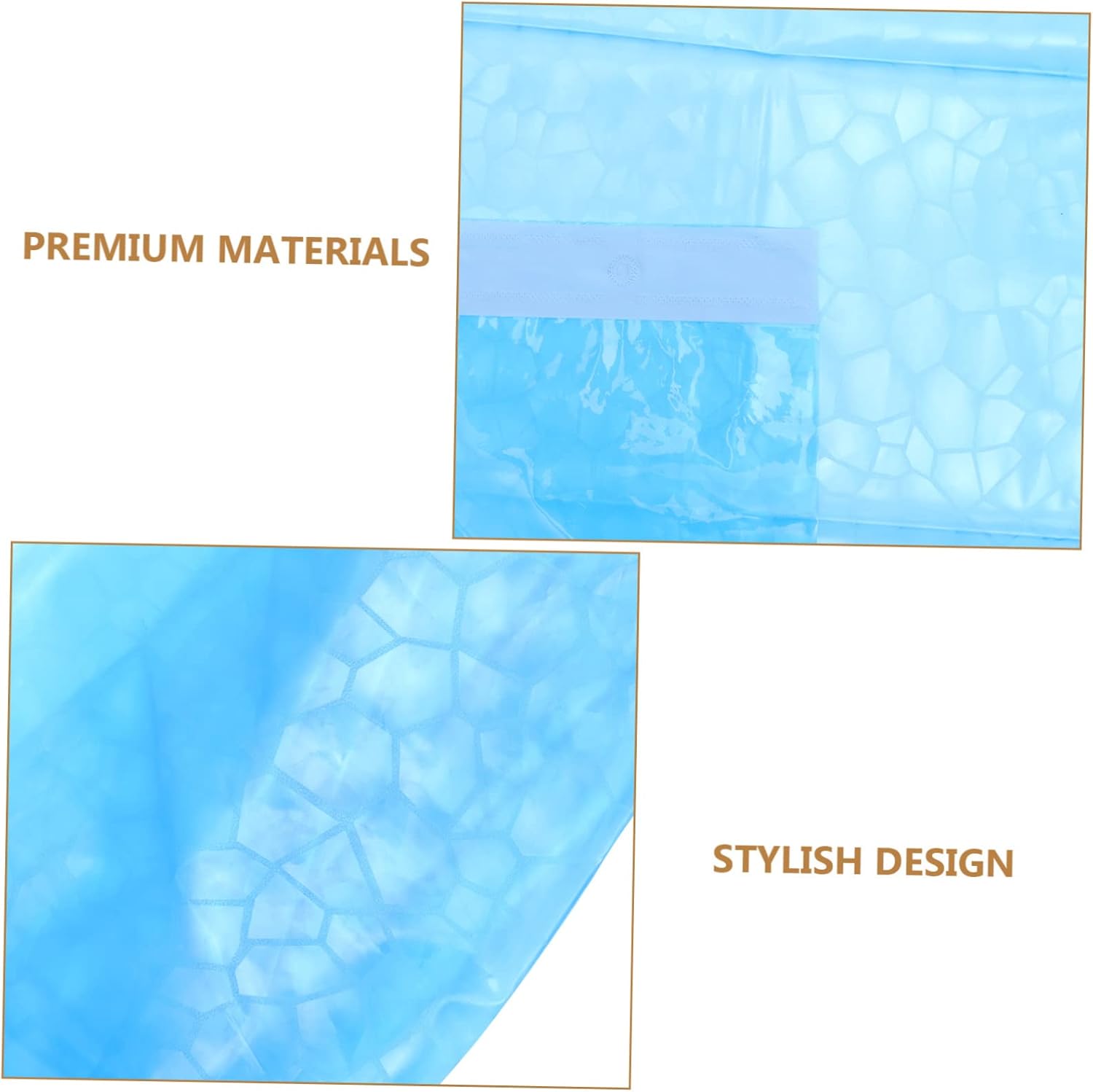 DRESSOOS Extra Long Decorative Shower Curtain Liner