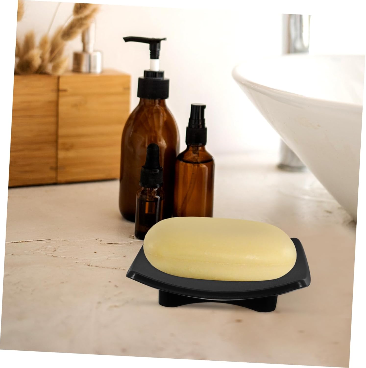 Cabilock Curved Soap Dish for Bathroom and Kitchen