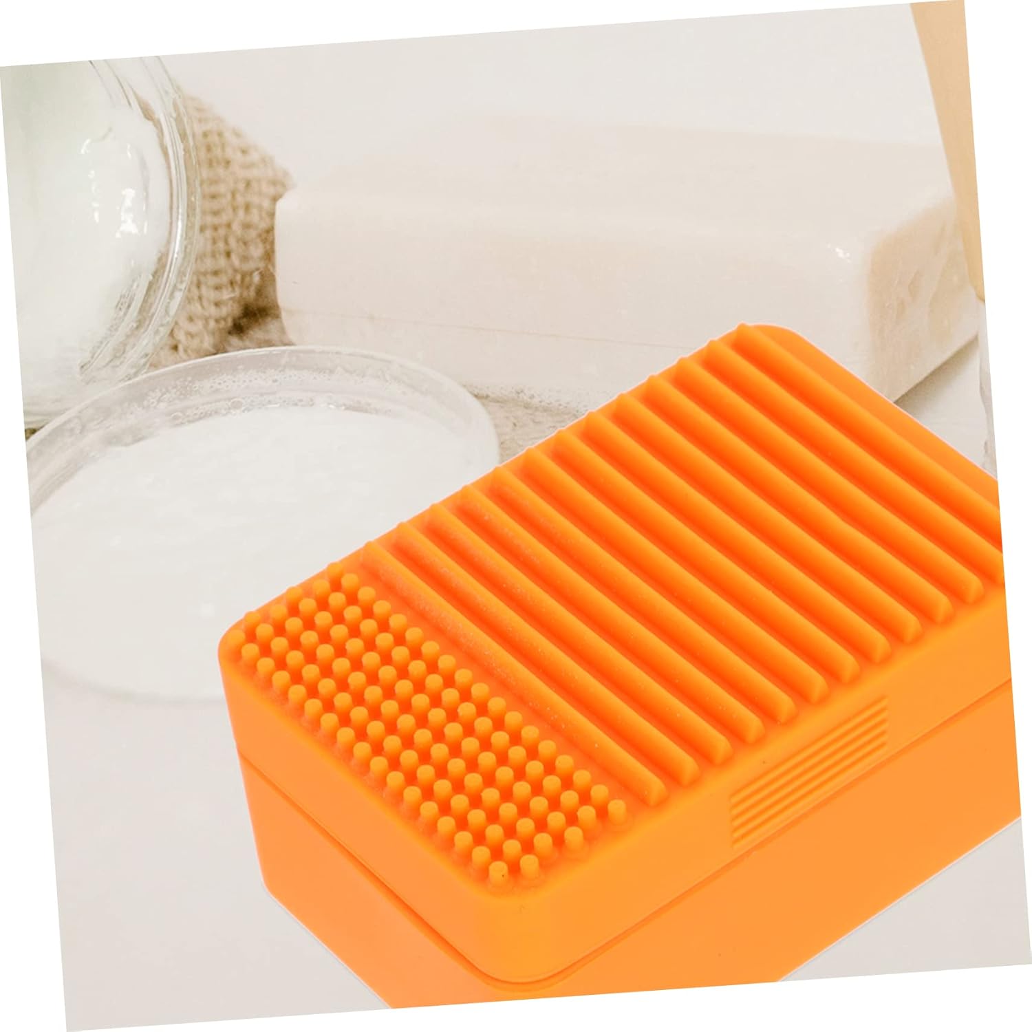 HEALEEP Travel Soap Dish Box Portable Silicone Holder