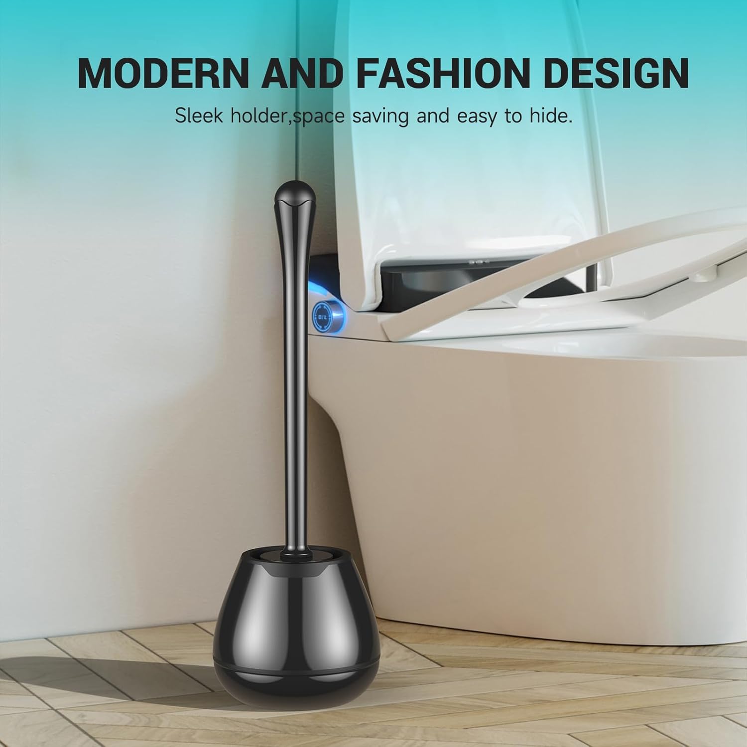 Alpsnow Toilet Brush with Drip-Proof Holder Easy to Assemble