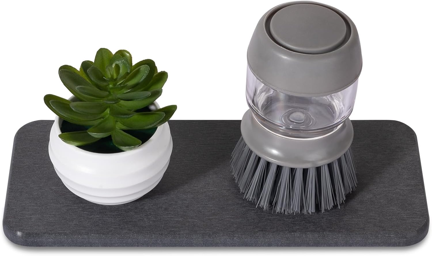 Heagoale Water Absorbing Stone Tray - Dark Grey