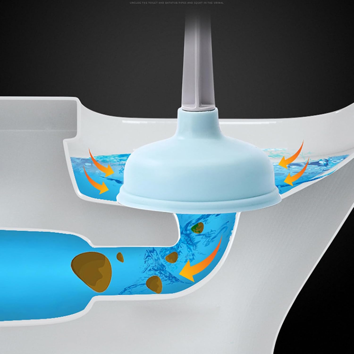 Toilet Plunger with Strong Suction for Home Use