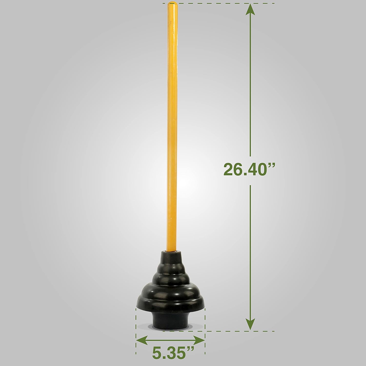 LDR 512 3410A Toilet Flange Plunger with Double Thrust