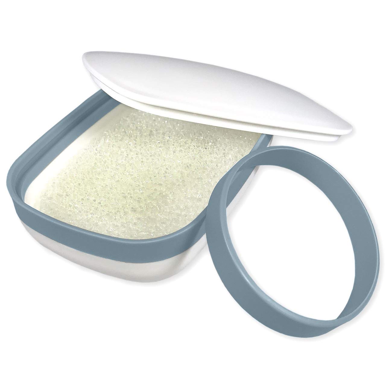2Pack Travel Soap Holders with Sponge Mat and Leak-Proof Band