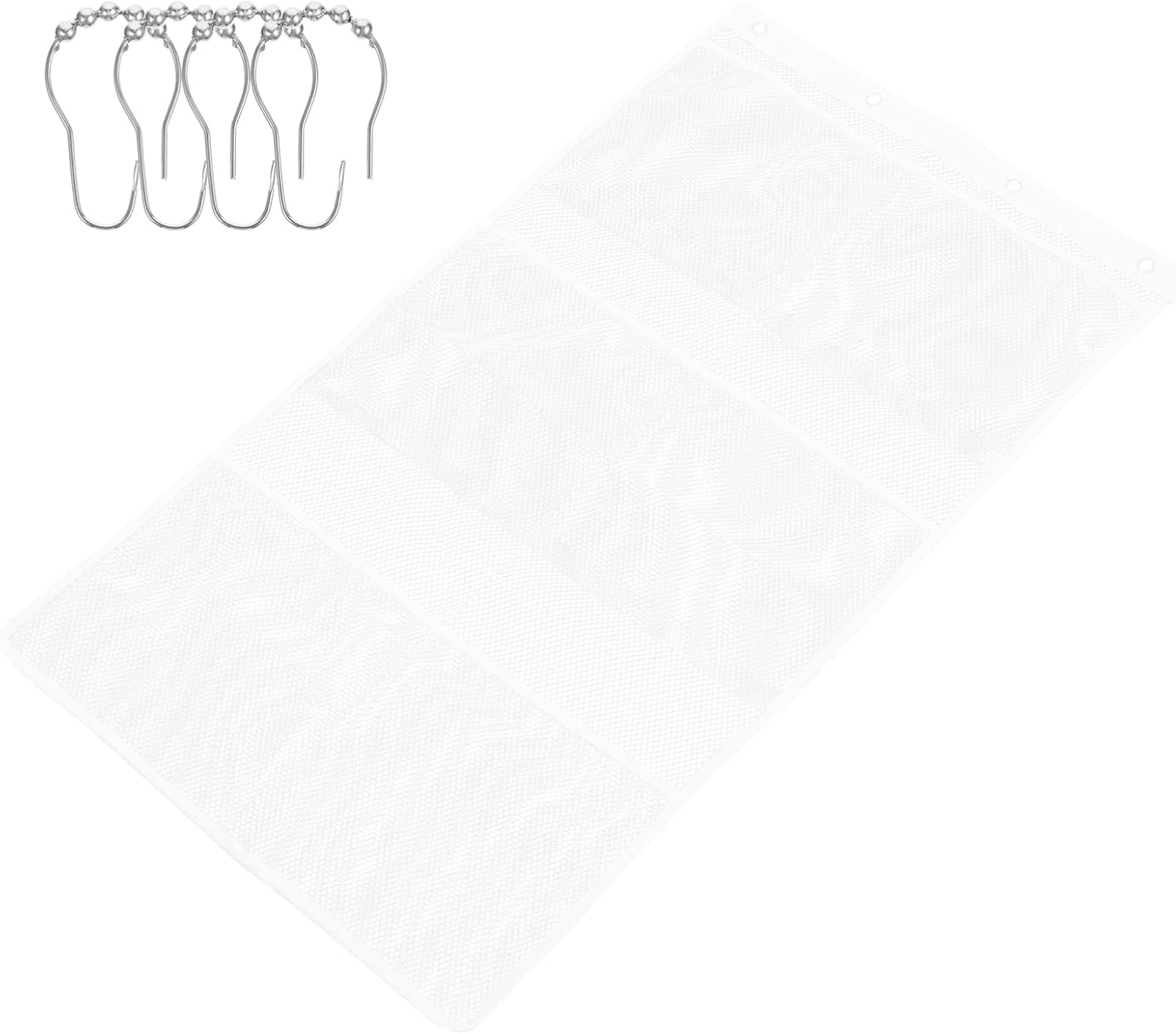 OUNONA Shower Organizer Mesh Bag with 6 Pockets
