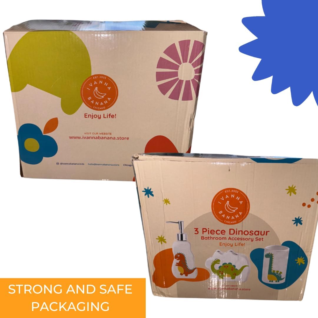 Ivanna Banana Kids Dinosaur Bathroom Set 1
