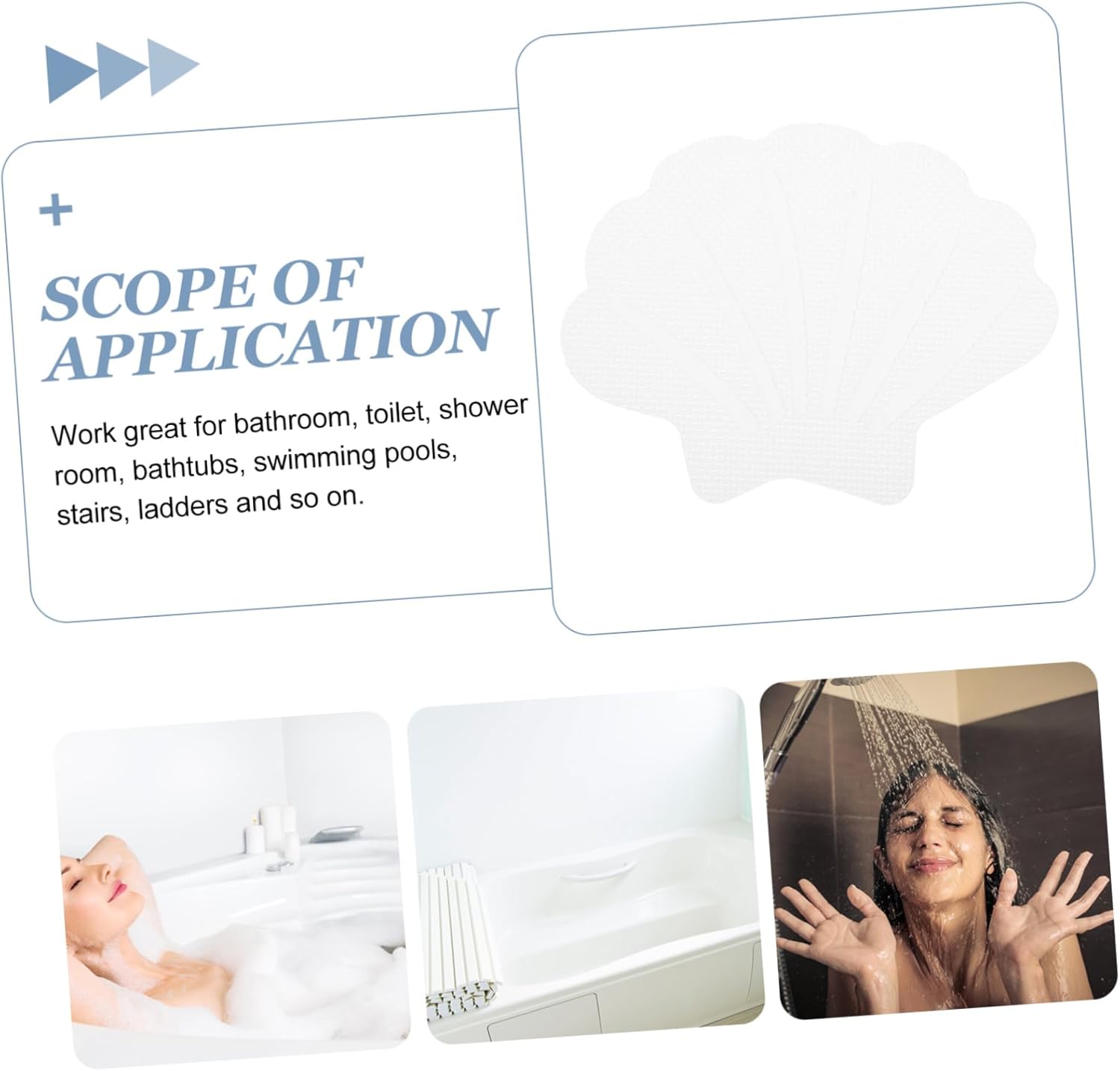 UTHCLO 12pcs Non-Slip Bathtub Sticker Decals for Bathroom