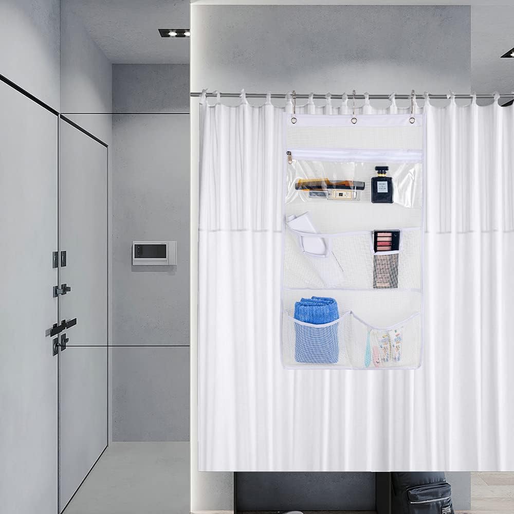 Dearjana Mesh Shower Caddy with Touch-Sensitive Pocket