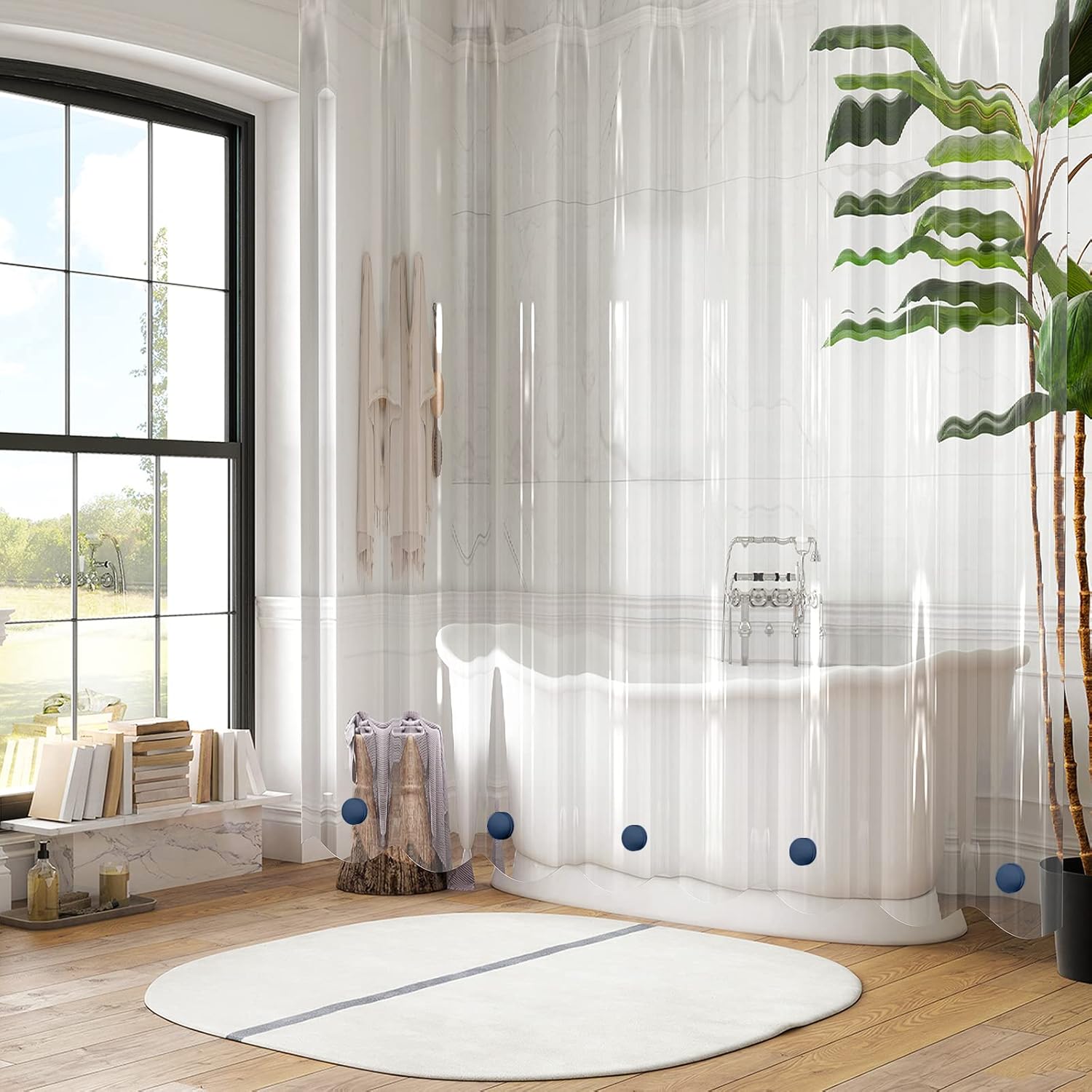 VANZAVANZU 10 Pairs Shower Curtain Weights with Silicone Magnets