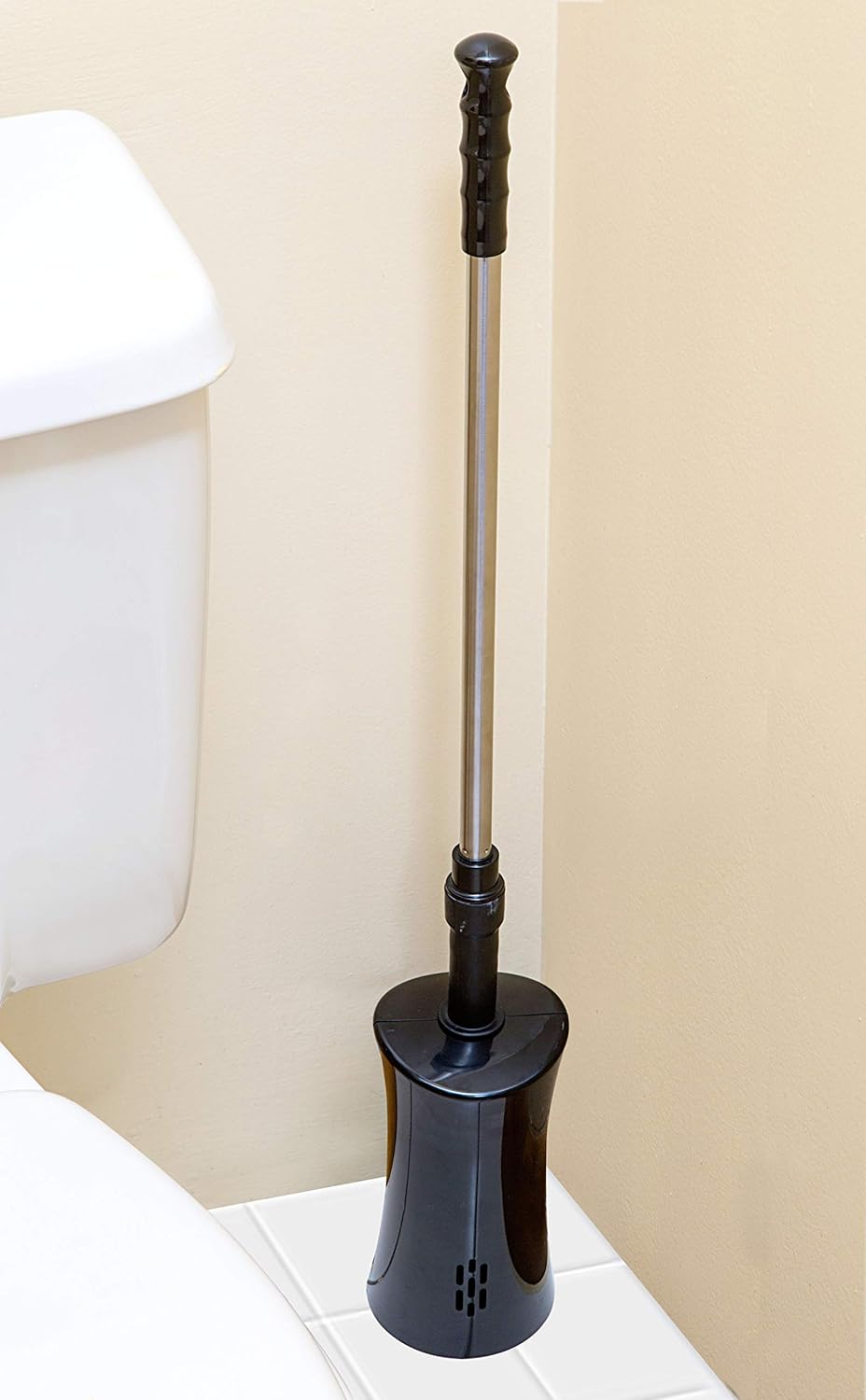 ToiletShroom Plunger with Caddy Holder Black