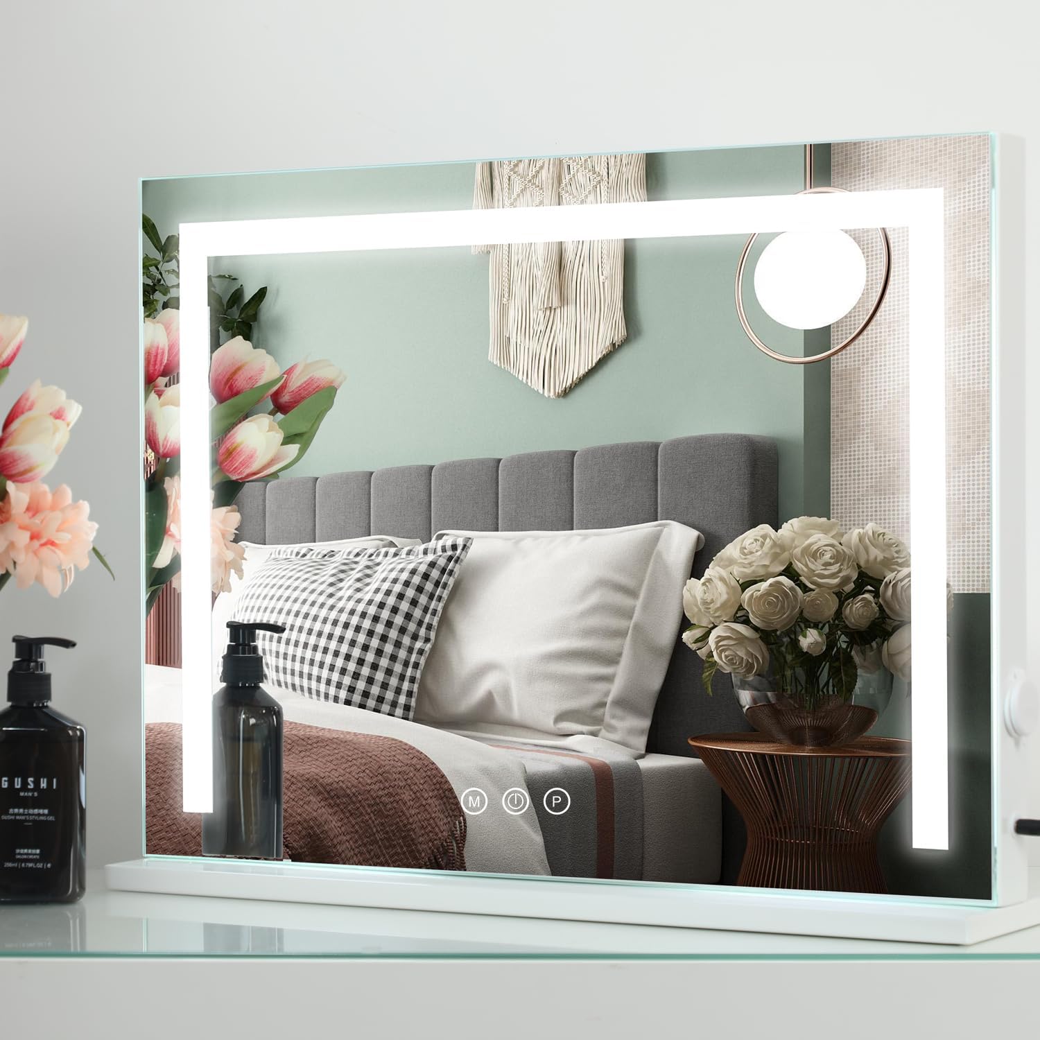 LEINASEN Hollywood Vanity Mirror with 3 Modes and USB Charging