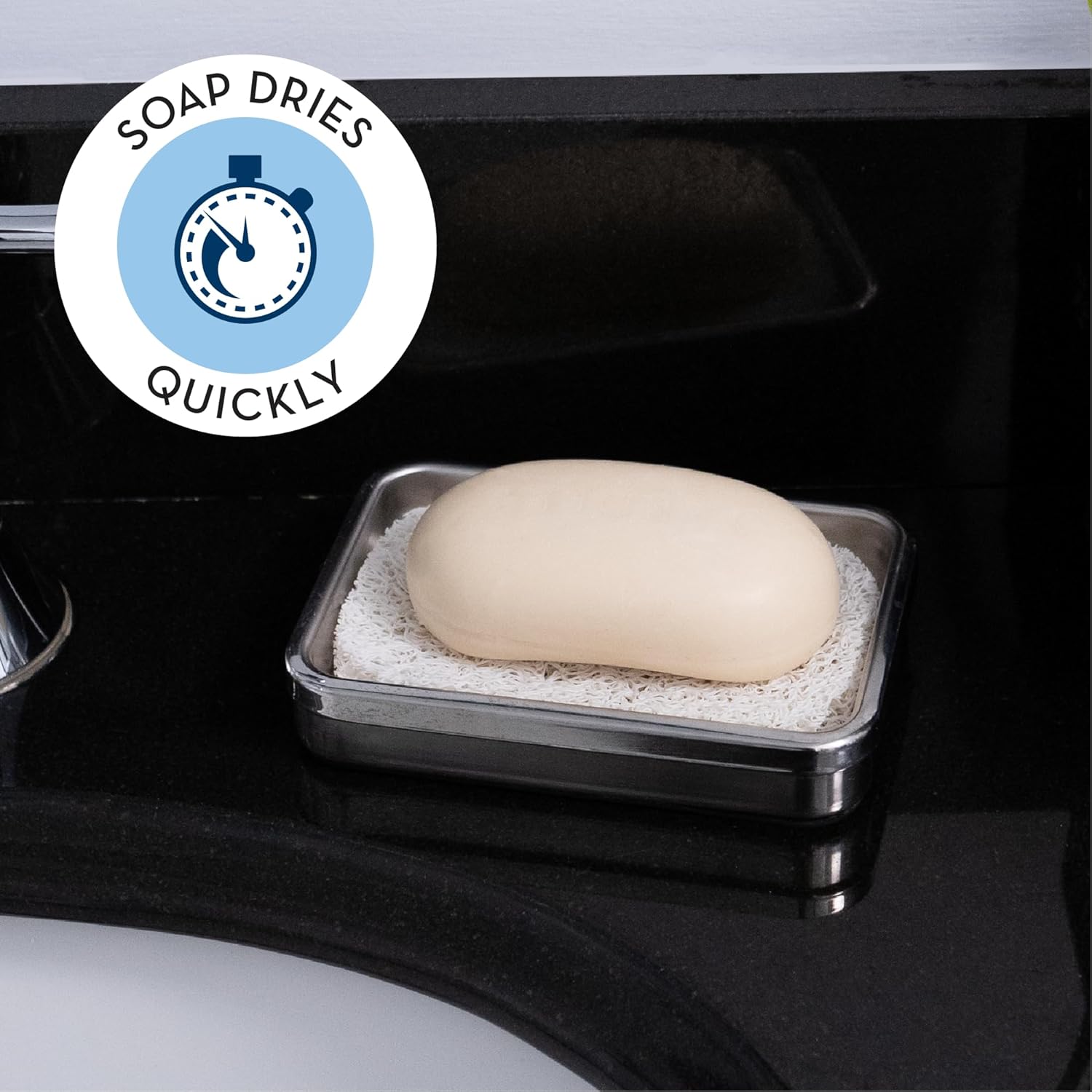 ST INC Bar Soap Holder 4 Pack White 1