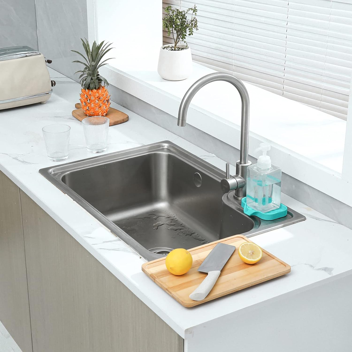 MicoYang Silicone Soap Dish with Drain Spout - 49x32 1