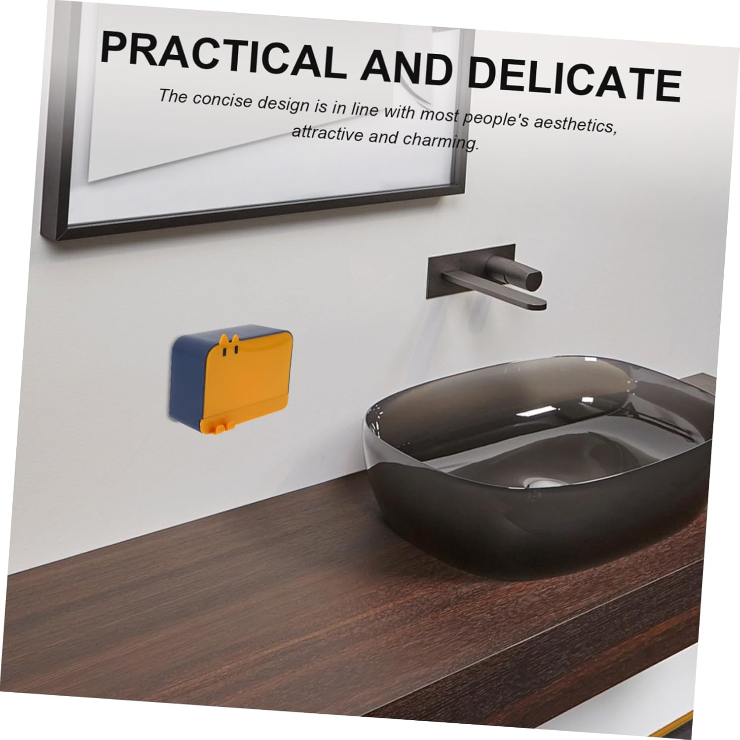 HOLIDYOYO Wall-Mounted Soap Dish with Lid