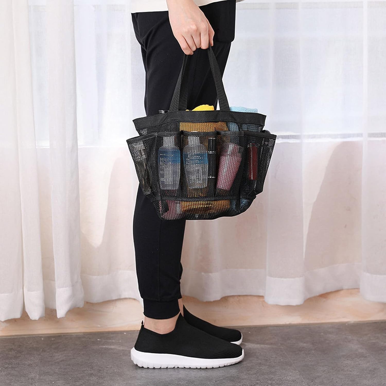 Portable Mesh Shower Caddy Basket For College Dorm Room