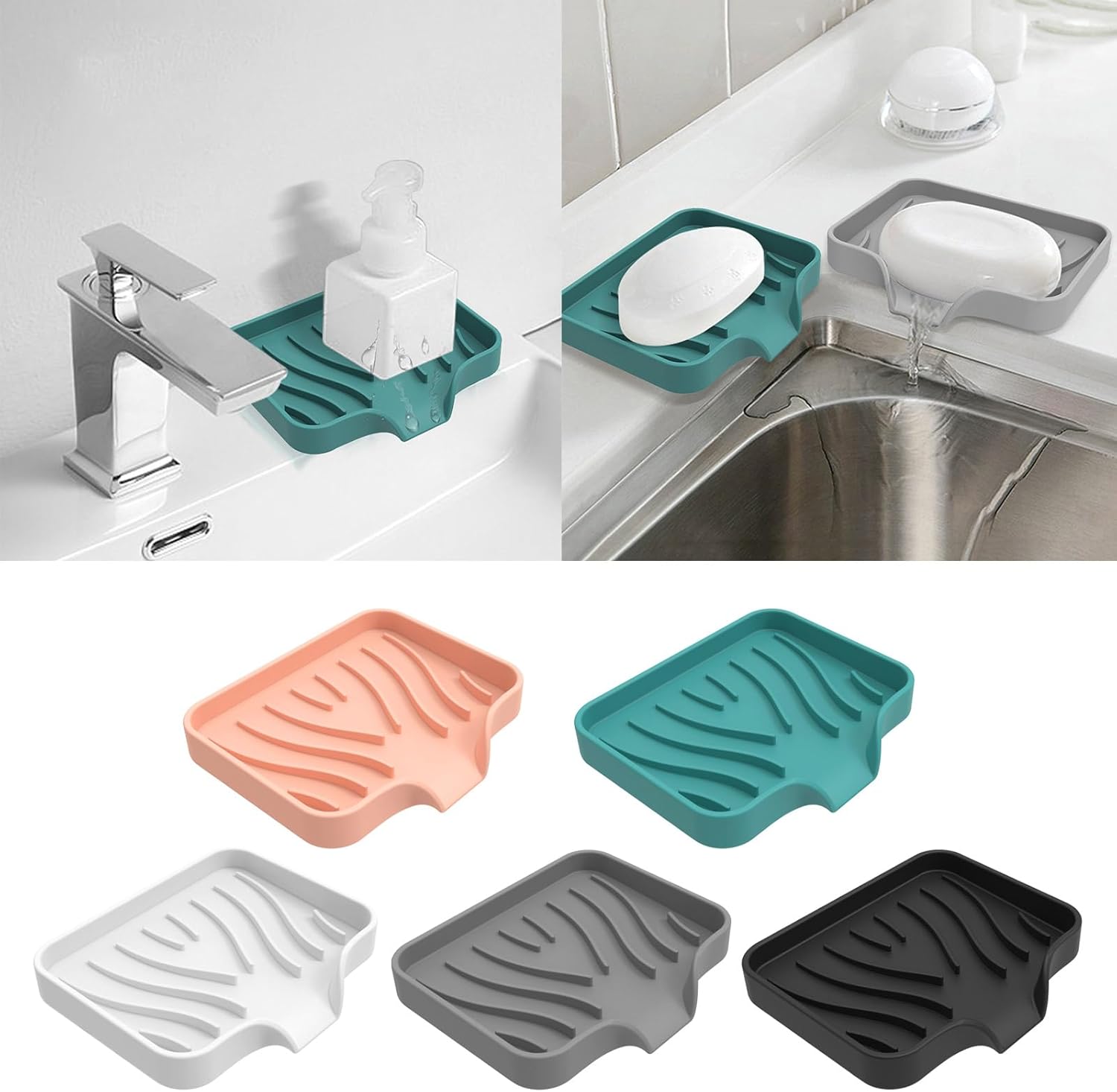 Guaber Creative Silicone Soap Holder Black