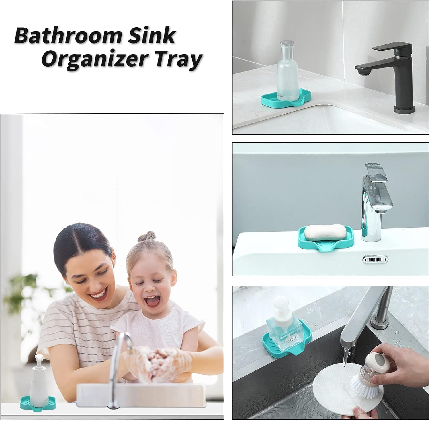 MicoYang Silicone Soap Dish with Drain Spout - 49x32 1