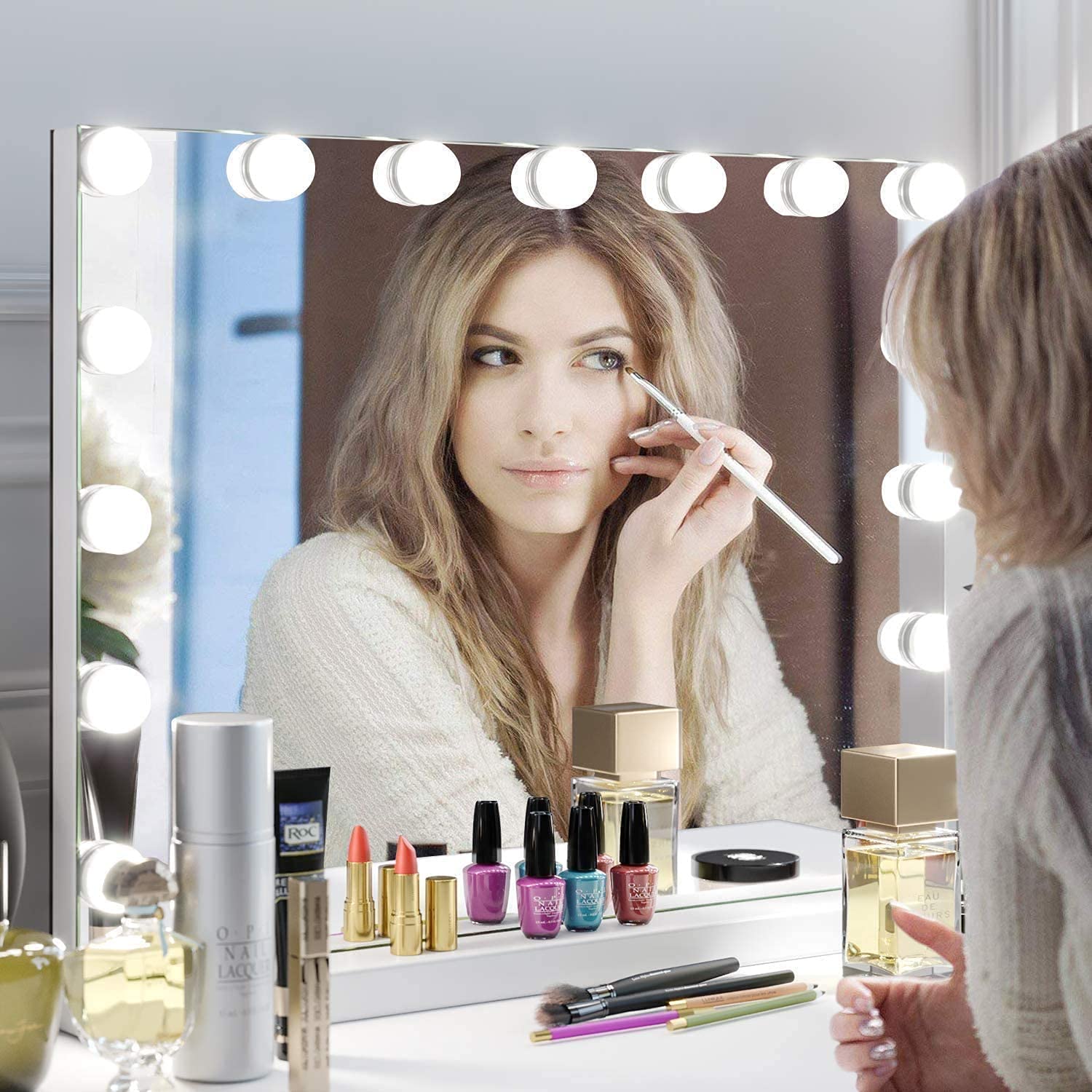Zdorzi 228x181 Lighted Makeup Mirror with Touch Control