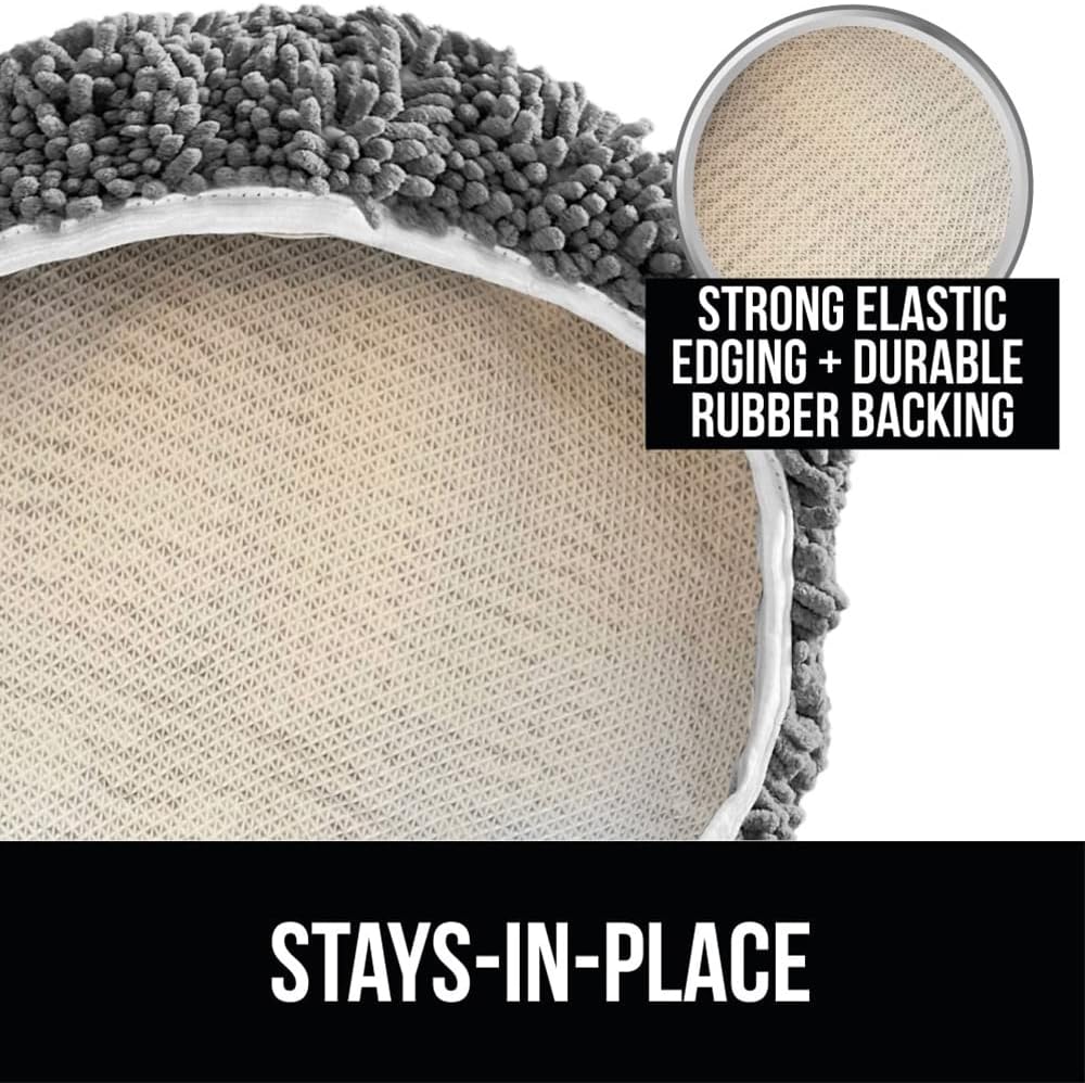 Gorilla Grip Toilet Lid Cover and Bath Rug Bundle 1