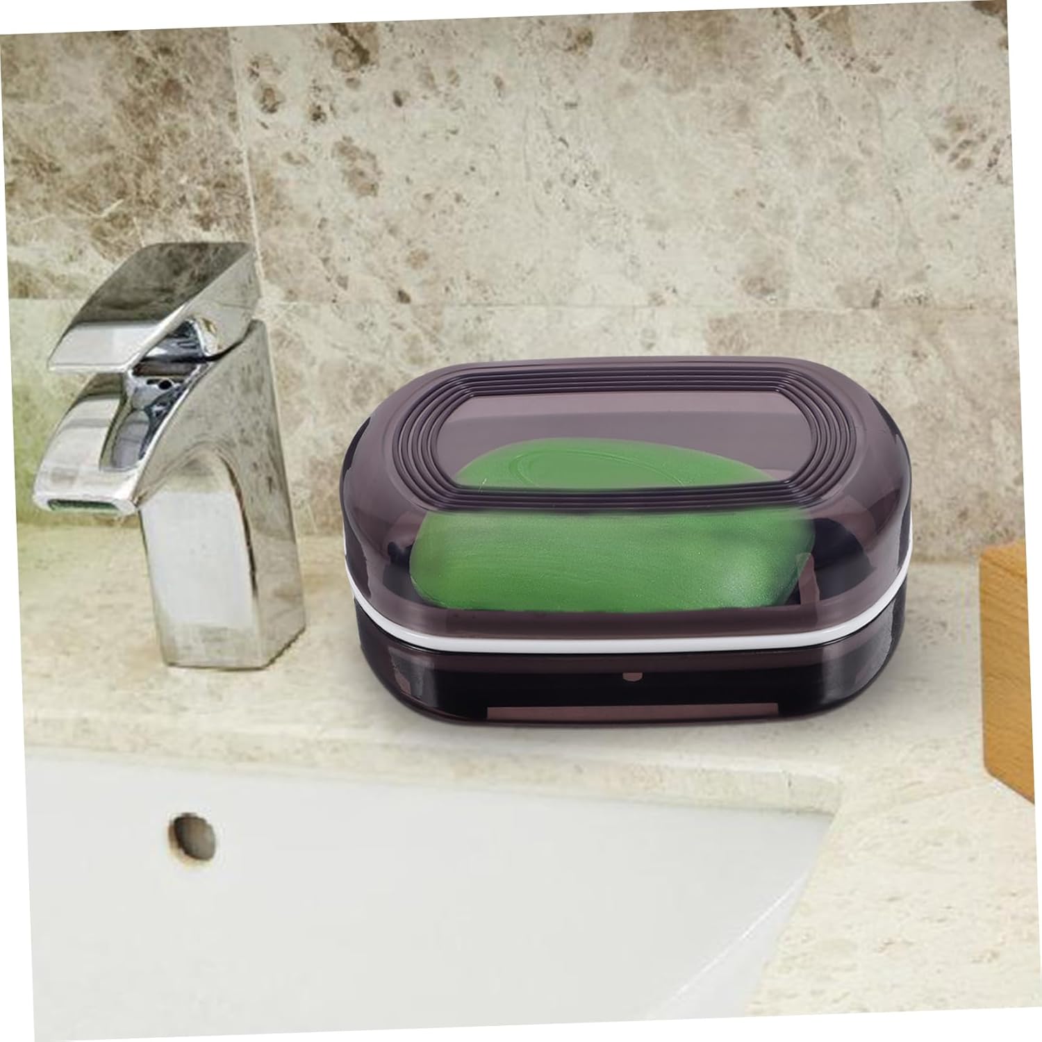 Cabilock Portable Travel Soap Box with Leak-Proof Lid
