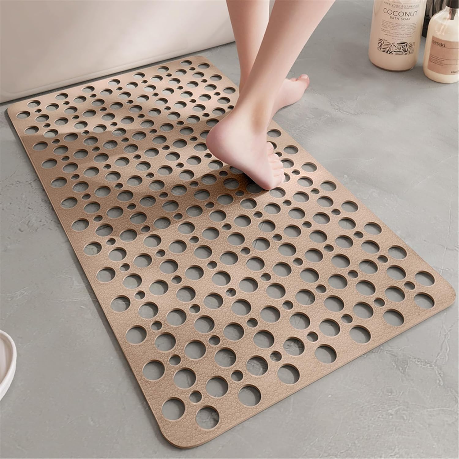 Haoyull Nonslip Waterproof Bathroom Mats with Suction Cups
