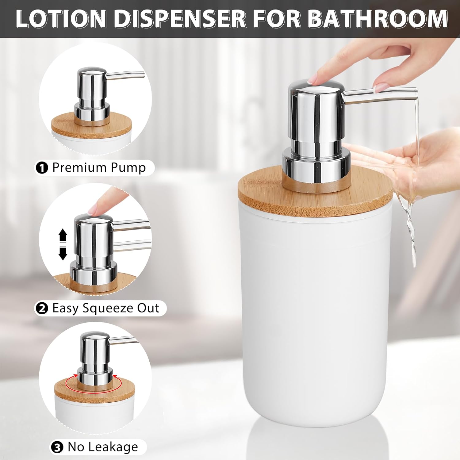 iMucci 5 Piece Plastic Bathroom Decor Set