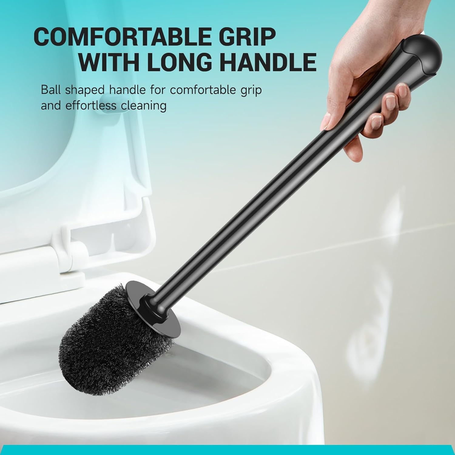 Alpsnow Toilet Brush with Drip-Proof Holder Easy to Assemble