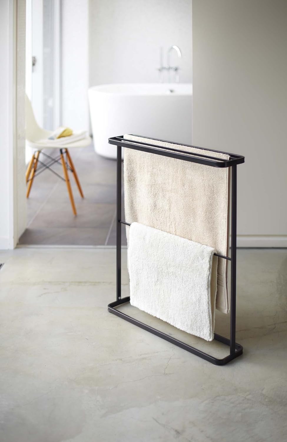 Yamazaki Home Bath Towel Racks - Modern Steel Storage Holder