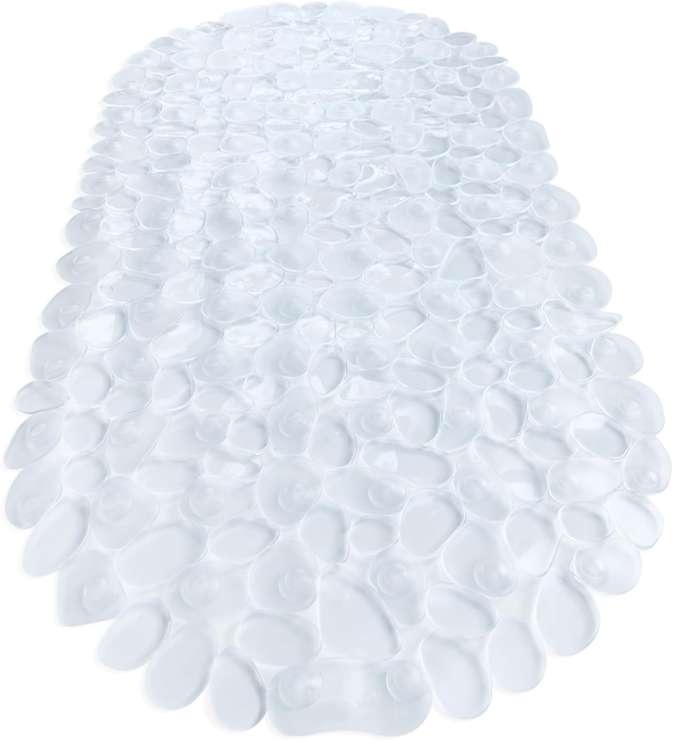 TIKE SMART Pebbles Non-Slip Bathtub Mat 27x14 Oval