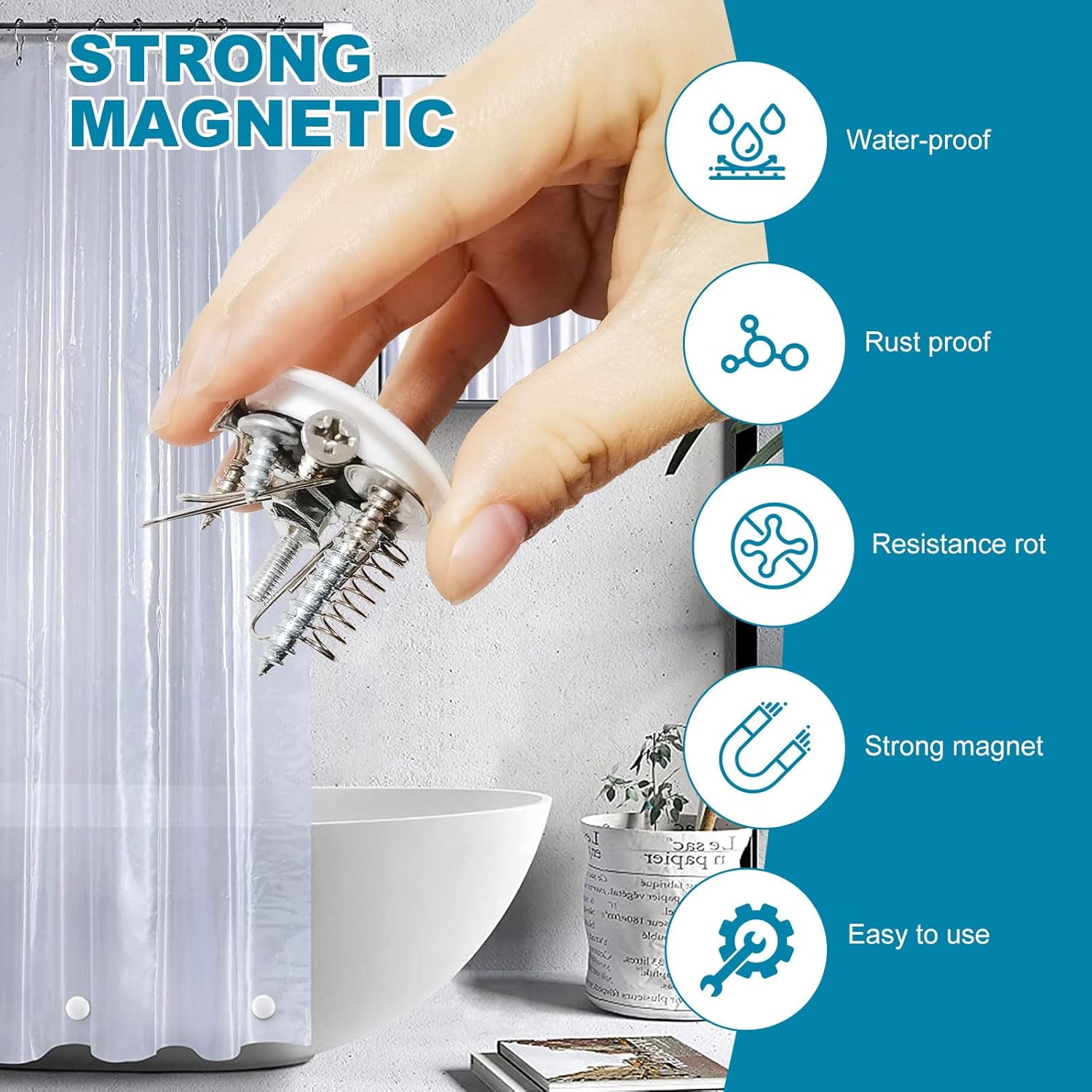 14 pcs Shower Curtain Weights for Stability