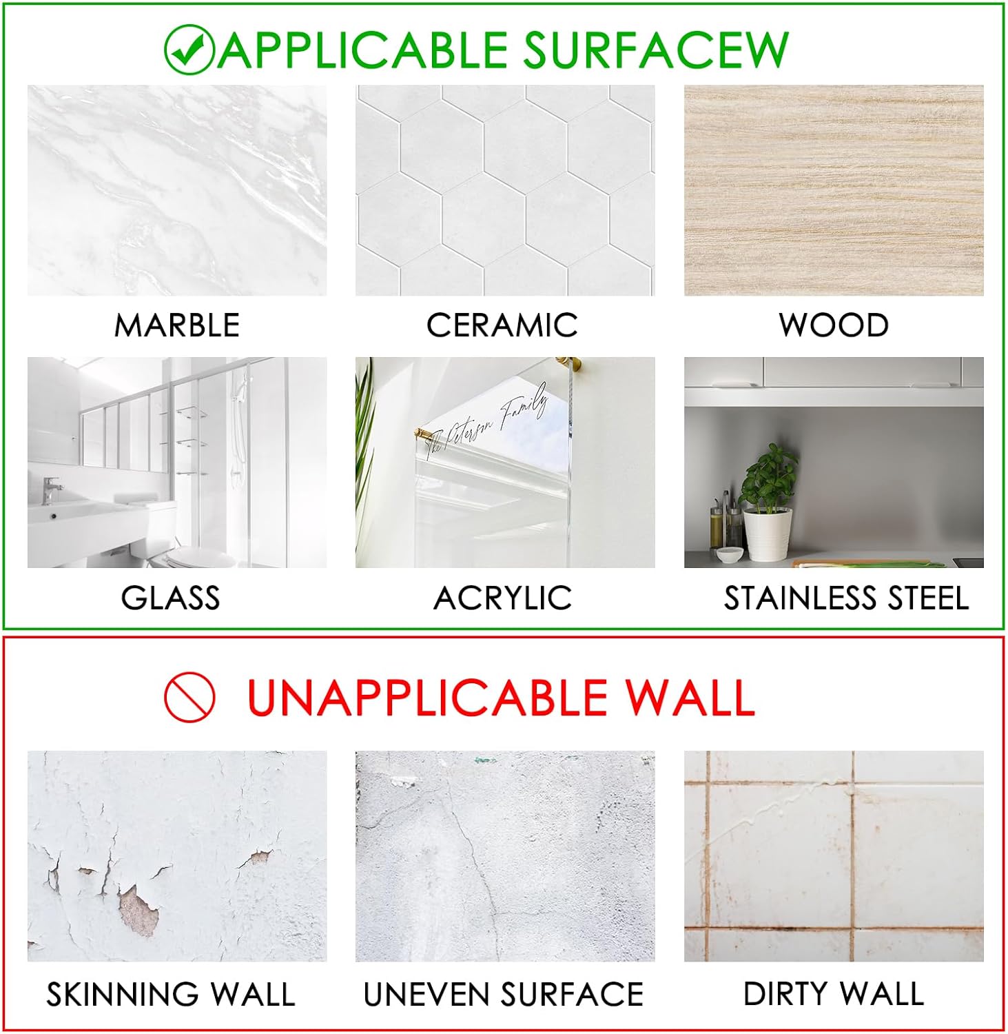 LUEXBOX Shower Caddy Adhesive Replacement 20-Pack