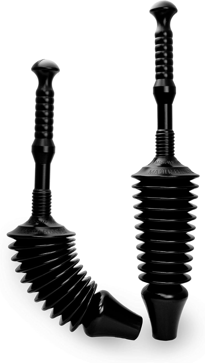 Master Plunger MP1600-TB Low Flush Toilet Plunger with Tall Bucket