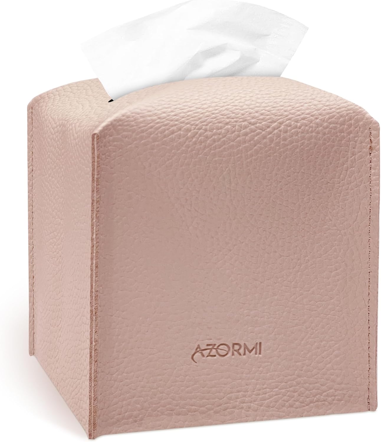 AZORMI Tissue Box Cover Holder Light Pink 1