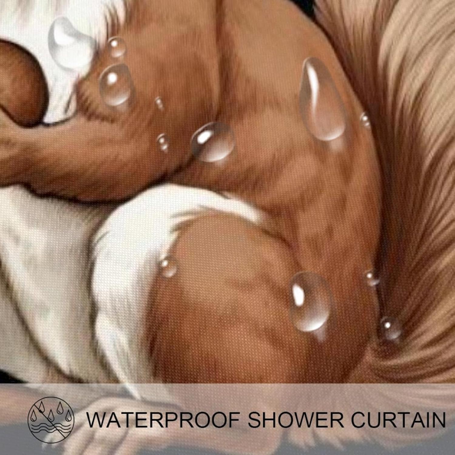 VAPOKF Cute Squirrel Shower Curtain 66x72 Inches