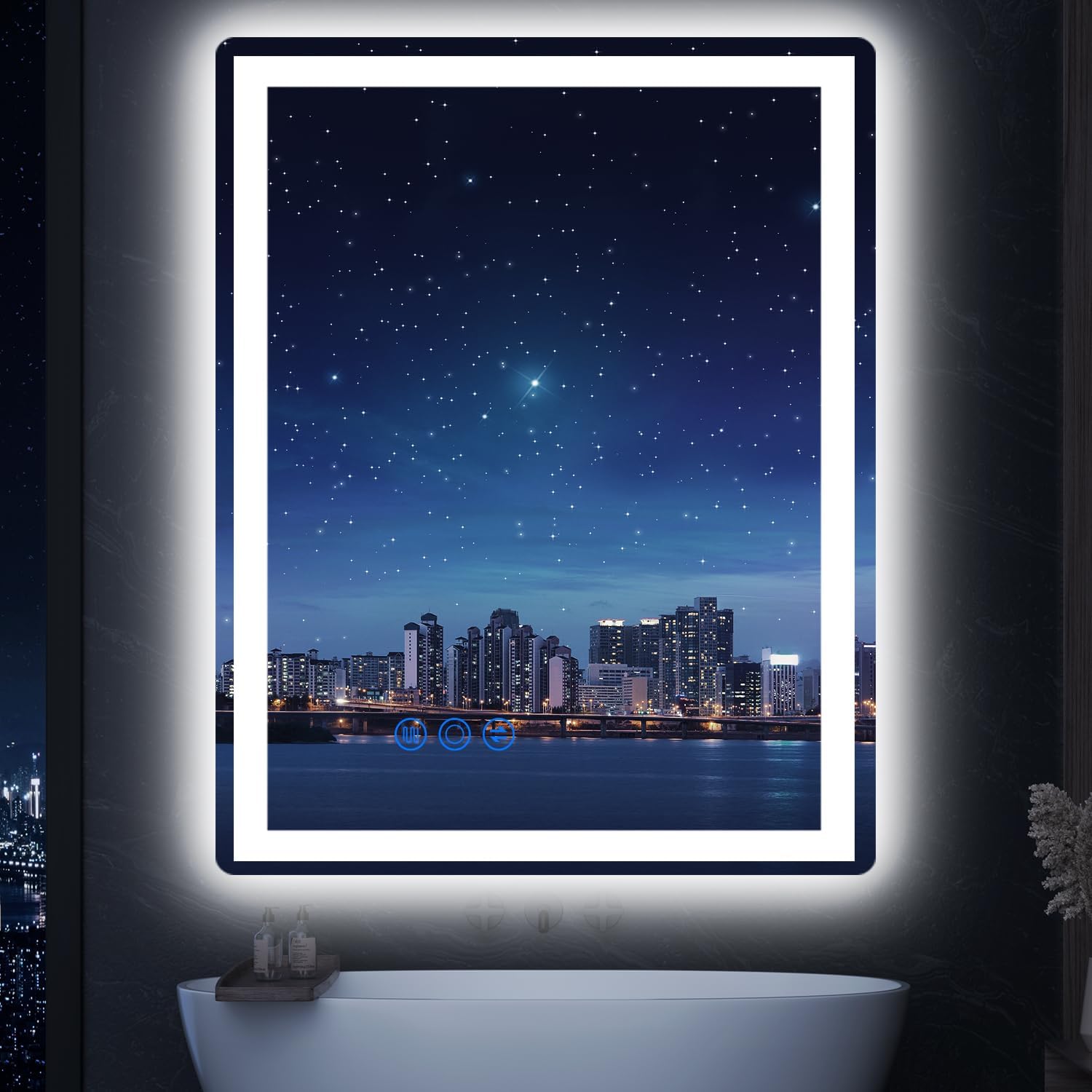 GoZoom LED Bathroom Mirror 20x28 with Lights