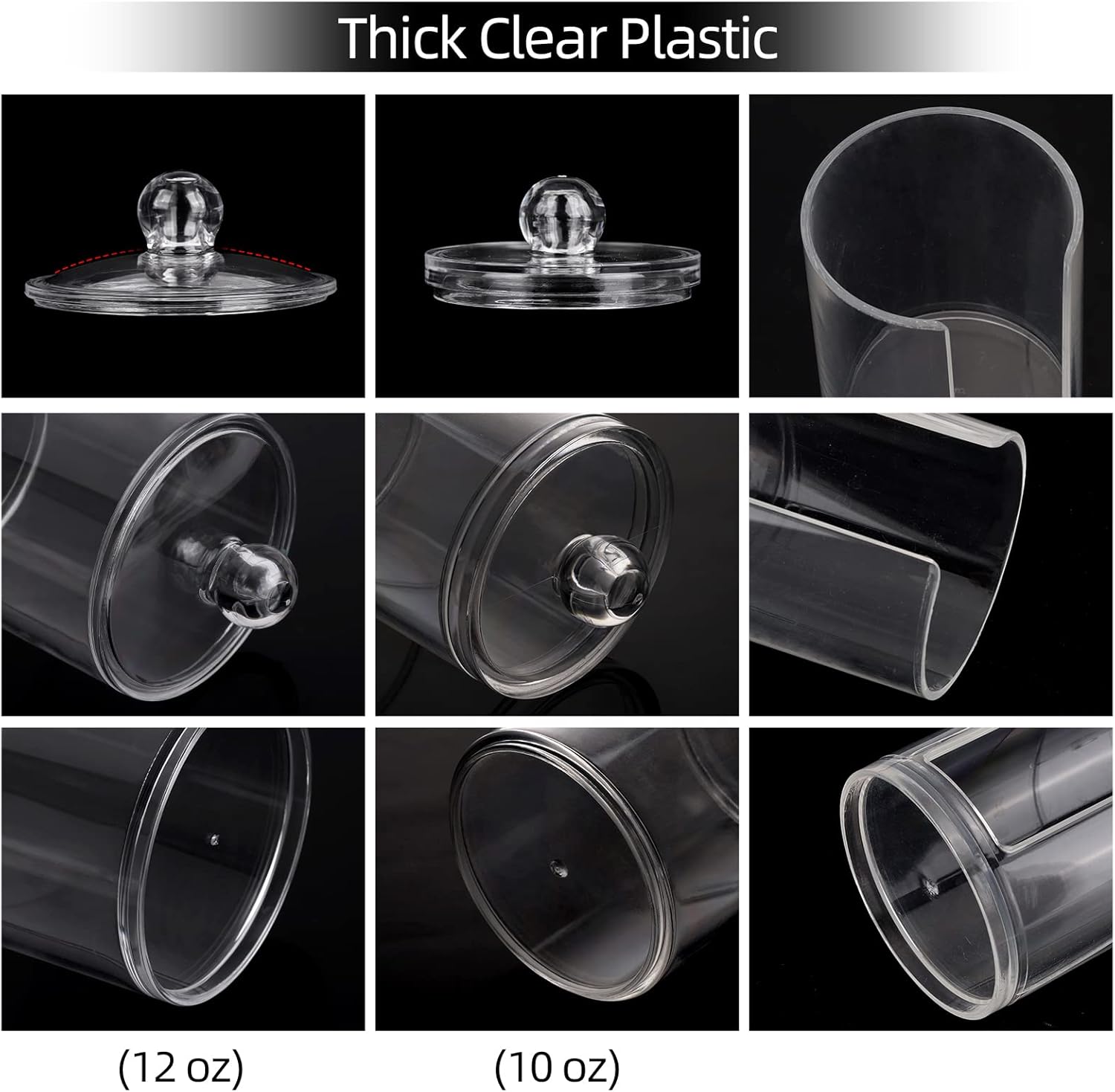 Tbestmax 12 Oz 10 Oz Q-Tip Holder Set