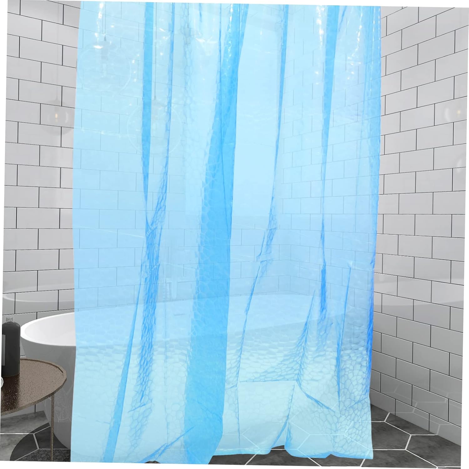 DRESSOOS Extra Long Decorative Shower Curtain Liner